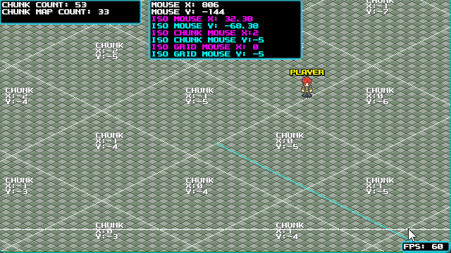 Endless green tiles.